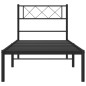 vidaXL Bettgestell mit Kopfteil Metall Schwarz 107x203 cm vidaXL Bettgestell mit Kopfteil Metall Schwarz 107x203 cm