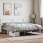 vidaXL Bettgestell mit Kopfteil Metall Weiß 160x200 cm vidaXL Bettgestell mit Kopfteil Metall Weiß 160x200 cm