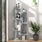 vidaXL Bücherregal Betongrau 48x25,5x140 cm Holzwerkstoff vidaXL Bücherregal Betongrau 48x25,5x140 cm Holzwerkstoff