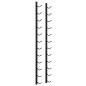 vidaXL Wand-Weinregal für 12 Flaschen Schwarz Eisen vidaXL Wand-Weinregal für 12 Flaschen Schwarz Eisen