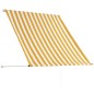 vidaXL Einziehbare Markise 100×150 cm Gelb und Weiß vidaXL Einziehbare Markise 100×150 cm Gelb und Weiß