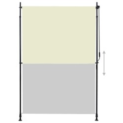 vidaXL Außenrollo 150 x 270 cm Creme