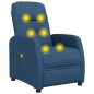 Massagesessel Blau Stoff Massagesessel Blau Stoff