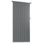 vidaXL Geräteschuppen Grau 118,5x97x209,5 cm Verzinkter Stahl vidaXL Geräteschuppen Grau 118,5x97x209,5 cm Verzinkter Stahl