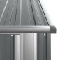 vidaXL Geräteschuppen Grau 118,5x97x209,5 cm Verzinkter Stahl vidaXL Geräteschuppen Grau 118,5x97x209,5 cm Verzinkter Stahl