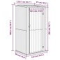 vidaXL Geräteschuppen Grau 118,5x97x209,5 cm Verzinkter Stahl vidaXL Geräteschuppen Grau 118,5x97x209,5 cm Verzinkter Stahl