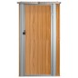vidaXL Geräteschuppen Braun 118,5x97x209,5 cm Verzinkter Stahl vidaXL Geräteschuppen Braun 118,5x97x209,5 cm Verzinkter Stahl