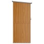 vidaXL Geräteschuppen Braun 118,5x97x209,5 cm Verzinkter Stahl vidaXL Geräteschuppen Braun 118,5x97x209,5 cm Verzinkter Stahl