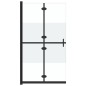 vidaXL Faltbare begehbare Duschwand Halbmattiertes ESG-Glas 70x190 cm vidaXL Faltbare begehbare Duschwand Halbmattiertes ESG-Glas 70x190 cm