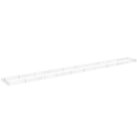  vidaXL Gabionen-Hochbeet Verzinkter Stahl 1000x100x20 cm