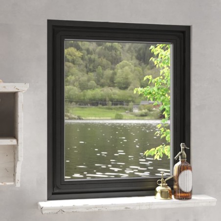 vidaXL Magnet-Insektenschutz für Fenster Anthrazit 100x120 cm