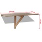 vidaXL Wandklapptisch Eiche 100x60 cm vidaXL Wandklapptisch Eiche 100x60 cm