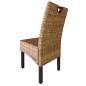 vidaXL Esszimmerstühle 2 Stk. Kubu-Rattan Mangoholz vidaXL Esszimmerstühle 2 Stk. Kubu-Rattan Mangoholz