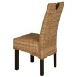 vidaXL Esszimmerstühle 2 Stk. Kubu-Rattan Mangoholz vidaXL Esszimmerstühle 2 Stk. Kubu-Rattan Mangoholz