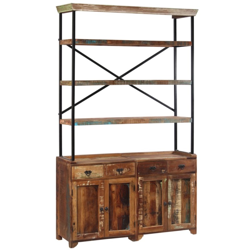 vidaXL Sideboard mit Einlegeböden Altholz Massiv 120x35x200 cm vidaXL Sideboard mit Einlegeböden Altholz Massiv 120x35x200 cm