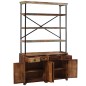 vidaXL Sideboard mit Einlegeböden Altholz Massiv 120x35x200 cm vidaXL Sideboard mit Einlegeböden Altholz Massiv 120x35x200 cm