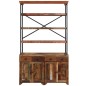 vidaXL Sideboard mit Einlegeböden Altholz Massiv 120x35x200 cm vidaXL Sideboard mit Einlegeböden Altholz Massiv 120x35x200 cm