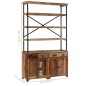 vidaXL Sideboard mit Einlegeböden Altholz Massiv 120x35x200 cm vidaXL Sideboard mit Einlegeböden Altholz Massiv 120x35x200 cm