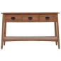 vidaXL Konsolentisch Tannenholz Massiv 126x40x77,5 cm Braun vidaXL Konsolentisch Tannenholz Massiv 126x40x77,5 cm Braun