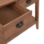 vidaXL Konsolentisch Tannenholz Massiv 126x40x77,5 cm Braun vidaXL Konsolentisch Tannenholz Massiv 126x40x77,5 cm Braun