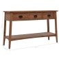 vidaXL Konsolentisch Tannenholz Massiv 126x40x77,5 cm Braun vidaXL Konsolentisch Tannenholz Massiv 126x40x77,5 cm Braun