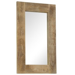 vidaXL Spiegel Mangoholz Massiv 50 x 80 cm