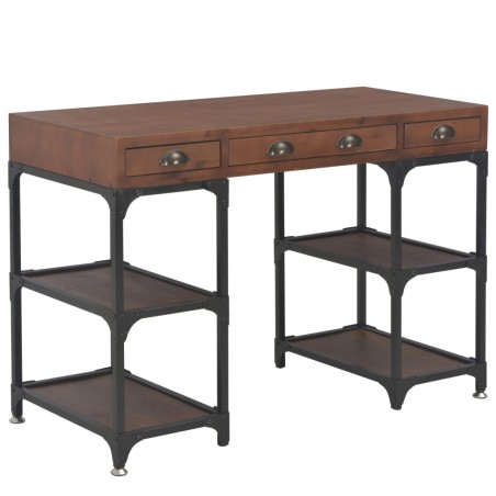 vidaXL Schreibtisch mit 3 Schubladen 110x50x78 cm Massivholz Tanne