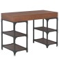 vidaXL Schreibtisch mit 3 Schubladen 110x50x78 cm Massivholz Tanne vidaXL Schreibtisch mit 3 Schubladen 110x50x78 cm Massivholz Tanne