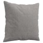 Zierkissen 2 Stk. Hellgrau 40x40 cm Stoff Zierkissen 2 Stk. Hellgrau 40x40 cm Stoff