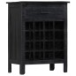 vidaXL Weinregal Schwarz 56 x 35 x 75 cm Mangoholz Massiv vidaXL Weinregal Schwarz 56 x 35 x 75 cm Mangoholz Massiv