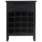 vidaXL Weinregal Schwarz 56 x 35 x 75 cm Mangoholz Massiv vidaXL Weinregal Schwarz 56 x 35 x 75 cm Mangoholz Massiv