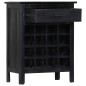 vidaXL Weinregal Schwarz 56 x 35 x 75 cm Mangoholz Massiv vidaXL Weinregal Schwarz 56 x 35 x 75 cm Mangoholz Massiv