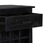 vidaXL Weinregal Schwarz 56 x 35 x 75 cm Mangoholz Massiv vidaXL Weinregal Schwarz 56 x 35 x 75 cm Mangoholz Massiv
