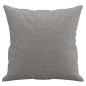 Zierkissen 2 Stk. Hellgrau 40x40 cm Stoff Zierkissen 2 Stk. Hellgrau 40x40 cm Stoff