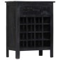 vidaXL Weinregal Schwarz 56 x 35 x 75 cm Mangoholz Massiv vidaXL Weinregal Schwarz 56 x 35 x 75 cm Mangoholz Massiv