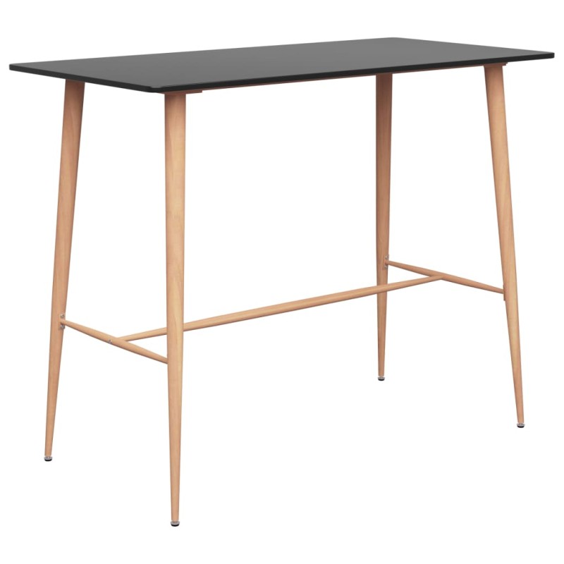 vidaXL Bartisch Schwarz 120x60x105 cm vidaXL Bartisch Schwarz 120x60x105 cm