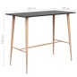 vidaXL Bartisch Schwarz 120x60x105 cm vidaXL Bartisch Schwarz 120x60x105 cm