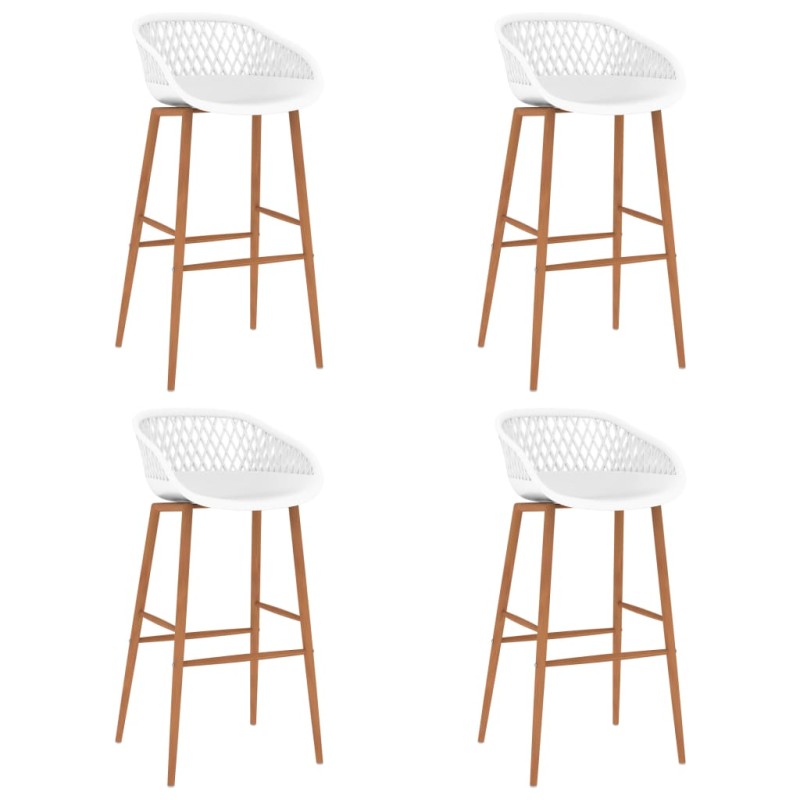 vidaXL Barhocker 4 Stk. Weiß vidaXL Barhocker 4 Stk. Weiß