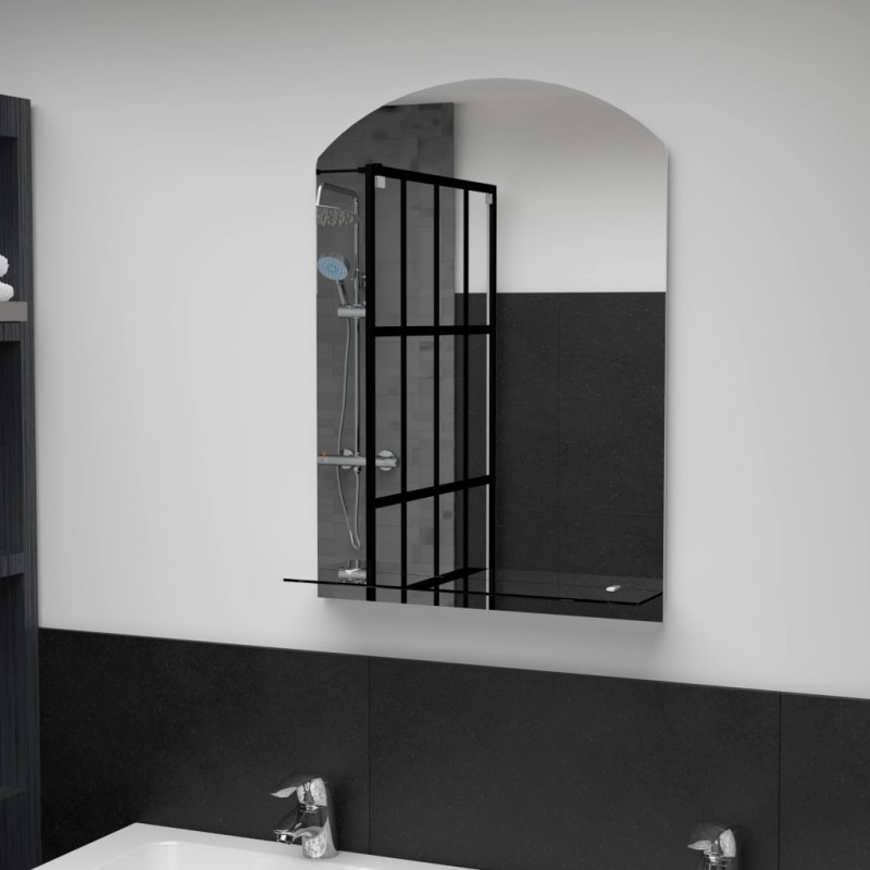 vidaXL Wandspiegel mit Regal 50×70 cm Hartglas vidaXL Wandspiegel mit Regal 50×70 cm Hartglas