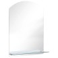 vidaXL Wandspiegel mit Regal 50×70 cm Hartglas vidaXL Wandspiegel mit Regal 50×70 cm Hartglas
