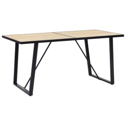 vidaXL Esstisch Eichenfarbe 160×80×75 cm MDF