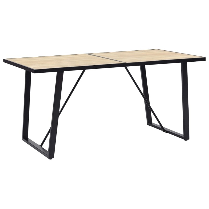 vidaXL Esstisch Eichenfarbe 160×80×75 cm MDF vidaXL Esstisch Eichenfarbe 160×80×75 cm MDF