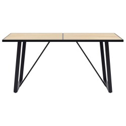 vidaXL Esstisch Eichenfarbe 160×80×75 cm MDF