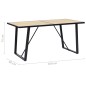 vidaXL Esstisch Eichenfarbe 160×80×75 cm MDF vidaXL Esstisch Eichenfarbe 160×80×75 cm MDF