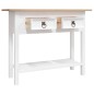 vidaXL Konsolentisch Mexiko-Stil Kiefernholz Weiß 90x34,5x73 cm vidaXL Konsolentisch Mexiko-Stil Kiefernholz Weiß 90x34,5x73 cm
