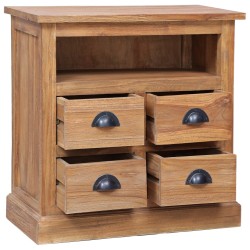 vidaXL Beistellschrank 60 x 30 x 60 cm Massivholz Teak