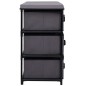 vidaXL Schrank mit 6 Schubladen 55×29×55 cm Grau Stahl