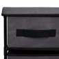 vidaXL Schrank mit 6 Schubladen 55×29×55 cm Grau Stahl
