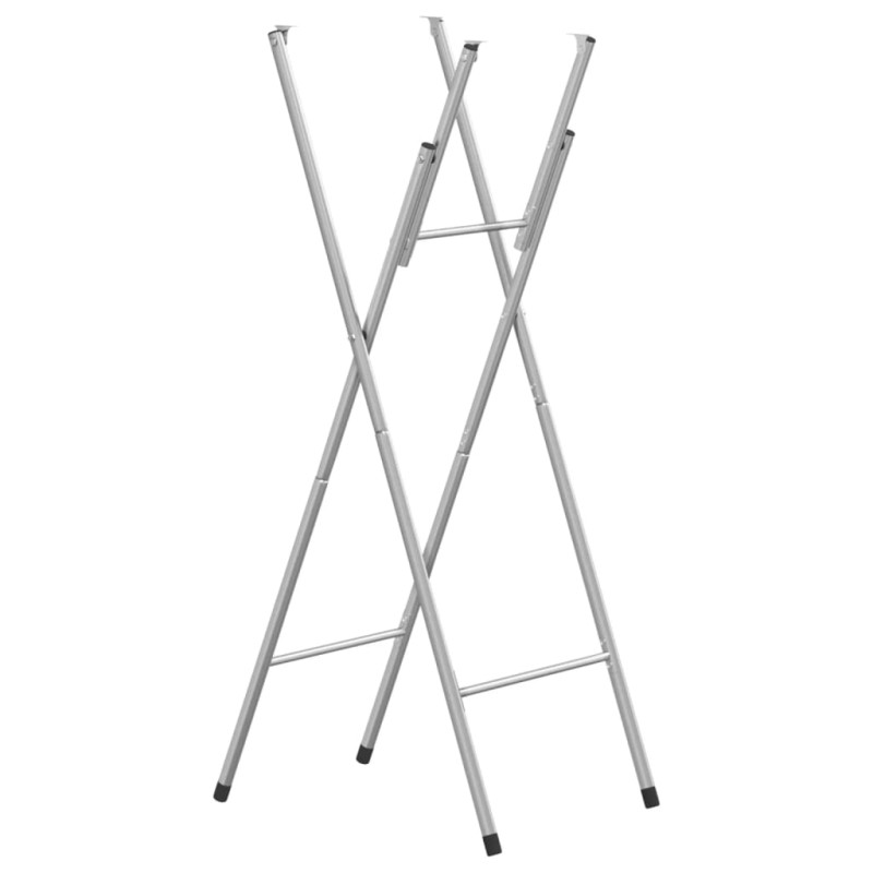 vidaXL Bartisch-Gestell Klappbar Silbern 45x53x108 cm Verzinkter Stahl vidaXL Bartisch-Gestell Klappbar Silbern 45x53x108 cm Verzinkter Stahl