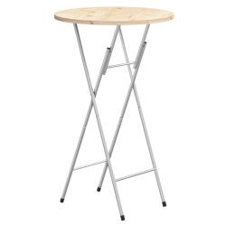 vidaXL Bartisch-Gestell Klappbar Silbern 45x53x108 cm Verzinkter Stahl
